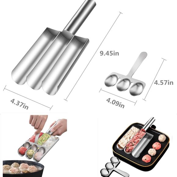 Creative Kitchen Triple Meatball Maker - Picture 1 of 5